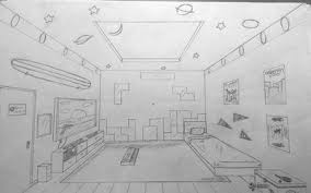 With roomsketcher you get an interactive floor plan that you can edit online. Students Will Design The Interior Of Their Dream Bedroom Using The One Point Perspective Technique Room Perspective Drawing Bedroom Drawing Perspective Art