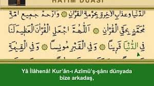 Dua dua sana yalvariyoruz, kapina geldik bizleri bos cevirme yâ rabbi! Ishak Danis Kur An I Kerim Hatim Duasi Ve Turkce Meali Youtube