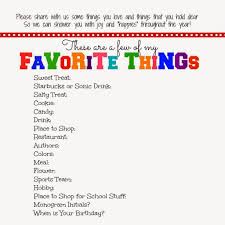 Check spelling or type a new query. My Favorite Things List Questions Favorite Things Questions For Couples