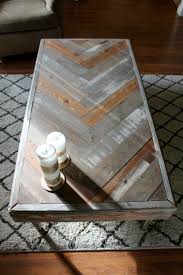 Reclaimed Wood Herringbone Coffee Table Diy Herringbone Coffeetable Reclaimedwood Diycoffeetable Woodworking Outdoor Furniture Diy Table Diy Coffee Table