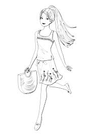 You can use our amazing online tool to color and edit the following purse coloring pages. Barbie Barbie Runs With Her Purse