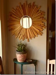 Life Love Larson Diy Sunburst Mirror Made With Wood Shims Diy Mirror Sunburst Mirror Decor