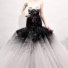 Black And White Wedding Dress Black White Wedding Dress Dresses Stunning Dresses