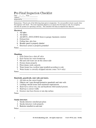 Check spelling or type a new query. House Building Pre Final Inspection Checklist Basement Components