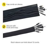Cable Sleeve - Hook and Loop Closure - 48-in.