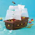 Kindergeburtstagskuchen piratenschiff