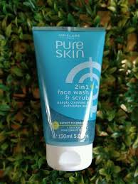 Oriflame Pure Skin Scrub Face Wash Review Facial Scrub