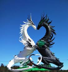 Make To Order Read Full Descriptions Double Dragons Etsy Dragon Figurines Double Dragon Dragon