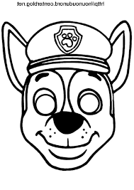 9 Beau De Coloriage Pat Patrouille Chase Photos En 2020 Coloriage Pat Patrouille Masque A Imprimer Coloriage Masque