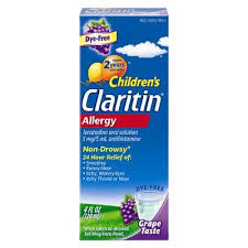 Children S Claritin 24 Hour Allergy Relief Liquid Grape Loratadine 4 Fl Oz Claritin Allergy Relief Allergies