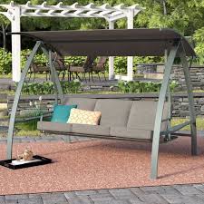 With removable seat and back cushions, you can have more comfortable seats. Marquette Canopy Swing New Savings On Marquette 3 Seat Cushion Porch Swing With Stand Andover Mills Alibaba Com Offers 688 Chair Swing Canopy Products Happy House