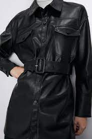 Faux Leather Jacket Jackets Woman Zara United States Leather Jackets Women Leather Shirt Leather Jacket Details