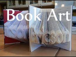This altered book was created by folding pages of a book, one page at a time. Folded Book Art Detail Youtube