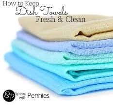 your dish towels fresh & clean