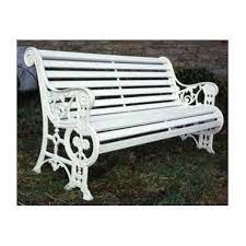 Durable outdoor metal furniture steel frame porch garden bench. Mild Steel White Outdoor Garden Benches Rs 13000 Piece Wonderland Mangala Industries Id 18656311488