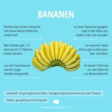 Food Facts Bananen Bananen Food Magazine Ernahrung