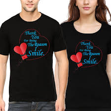 The best traditional anniversary gifts, based on the year. Thank You For Being The Reason I Smile Valentine S Day Anniversary Gift Couple T Shirts Pack Of 2 Swag Swami