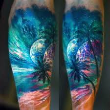 Top 113 Beach Tattoo Ideas 2020 Inspiration Guide Mermaid Tattoos Sunset Tattoos Beach Tattoo