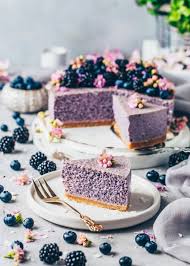 Blueberry Chia Pudding Cake No Bake Pie Bianca Zapatka Recipes Easy Vegan Dessert Healthy Cake Recipes Easy Cake Recipes