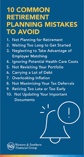 Common Retirement Mistakes to Avoid for a Secure Future