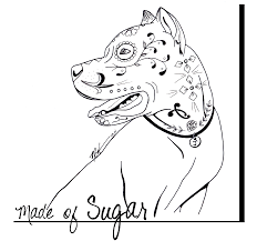 Pitbull Sugar Skull Coloring Pages Skull Coloring Pages Dog Tattoos Sugar Skull Tattoos