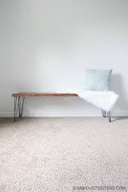 It would certainly stand out in your outdoor area and add a little character to any space. Easy Diy Hairpin Bench Sawdust Sisters