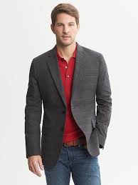 Black And Red Polo Jacket Red Polo Charcoal Blazer Dark Jeans Trajes