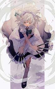 touhou touhou project sakuya 咲夜 pixiv 芸術的アニメ少女 かわいいアニメガール イラスト