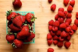 Broccoli, carrot, com, lettuce, tomato, celery, aubergine, pea, pumpkin, cabbage yellow: Strawberry Raspberry Vanilla Quick Jam