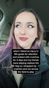 its giving leo energy #attention #fake #middleschool #crutches #injury  #capturetheflag