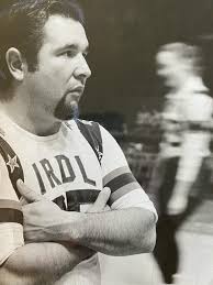 JOAN SPANGEHL of the 1953 American All-American team in Europe.