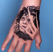 Edward Scissorhands By Oozy Hand Tattoos Tattoos For Guys Hand Tattoos For Guys