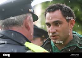 Alan Ryan during a protest outside Dublin Castle ahead of the state dinner  in honour of Queen Elizabeth II
