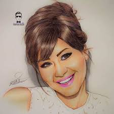 رسمي لشيرين عبد الوهاب طريق الرسم على قناتي في اليوتيوب مصطفى سعدي Mustafa Saadi Instagram Photo Arabic Art Photo