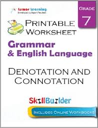 We have lots of activity sheets about many different topics. Denotation And Connotation Printable Worksheet Grade 7 By Lumos Learning