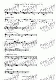 Violin Scales Chart Grade 1 Ln For Solo Instrument Solo Violin By Andrew Hsu Sheet Music Pdf File To Download