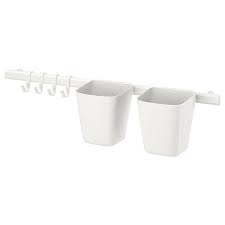 Mar 20, 2019 · so using the correct drill bit size for your anchors is important. Sunnersta Rail With 4 Hooks And 2 Containers White Ikea