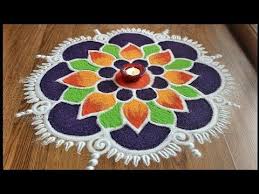 Freehand Rangoli Design By Shital Daga Rangoli Designs With Colours Youtube In 2020 Rangoli Designs Colorful Rangoli Designs Free Hand Rangoli Design