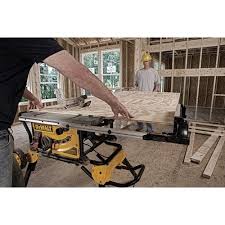Dewalt Dwe7491rs 10 Inch Jobsite Table Saw With 32 1 2 Inch Rip Capacity And Rolling Stand With Images Jobsite Table Saw Hybrid Table Saw Table Saw Reviews