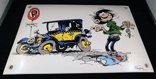 Our brilliant hobbyist experience crazy adventures with a cat, a gull, a cow and the flat vid phone. Gaston Lagaffe Plaque Emaillee Gaston Lagaffe Et Sa Catawiki