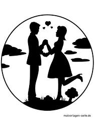 Der scherenschnitt auch psaligraphie genannt ist ein altes kunsthandwerk welches in deutschland vor allem im 19. Tolle Scherenschnitt Silhouette Liebe Kostenlose Ausmalbilder