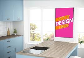 Poster At Kitchen Mockup By Mclittle Stock On Creativemarket In 2020 Candle Mockup Indesign Layout Mockup Design