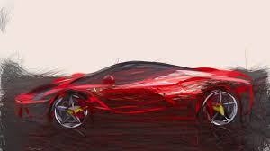 Laferrari means the ferrari in italian and some other romance languages, in the sense that it is the definitive ferrari. Ferrari Laferrari Drawing Digital Art By Carstoon Concept