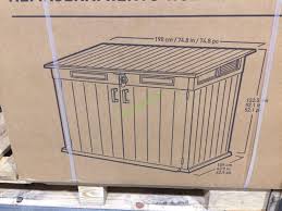 When you lack outdoor storage space for storing belongings, invest in the keter resin horizontal shed. Keter Horizontal Resin Shed Costcochaser