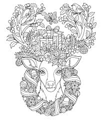 Christmas Reindeer Coloring Page Christmas Coloring Sheets Deer Coloring Pages Fall Coloring Pages