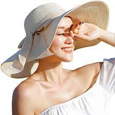 Lanzom Womens Big Bowknot Straw Hat Floppy Foldable Roll Up Beach Cap Sun Hat Upf 50 Beige One Size At Am Summer Hats For Women Fashion Cap Floppy Sun Hats