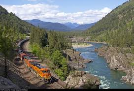 Bnsf 3988 Bnsf Railway Et44c4 At Kootenai Falls Montana By Bill Edgar Bnsf Railway Montana Train Pictures