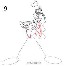 Use brown for the shoes. How To Draw Goofy Step By Step Pictures