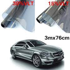 15 30 3mx76cm Lvt Car Auto Window Glass Tint Film Tinting Roll Silver Mirror Window Glass Tinting Car Glass Window