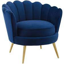 admire accent armchair performance velvet set of 2 in navy in 2021 accent arm chairs armchair velvet accents